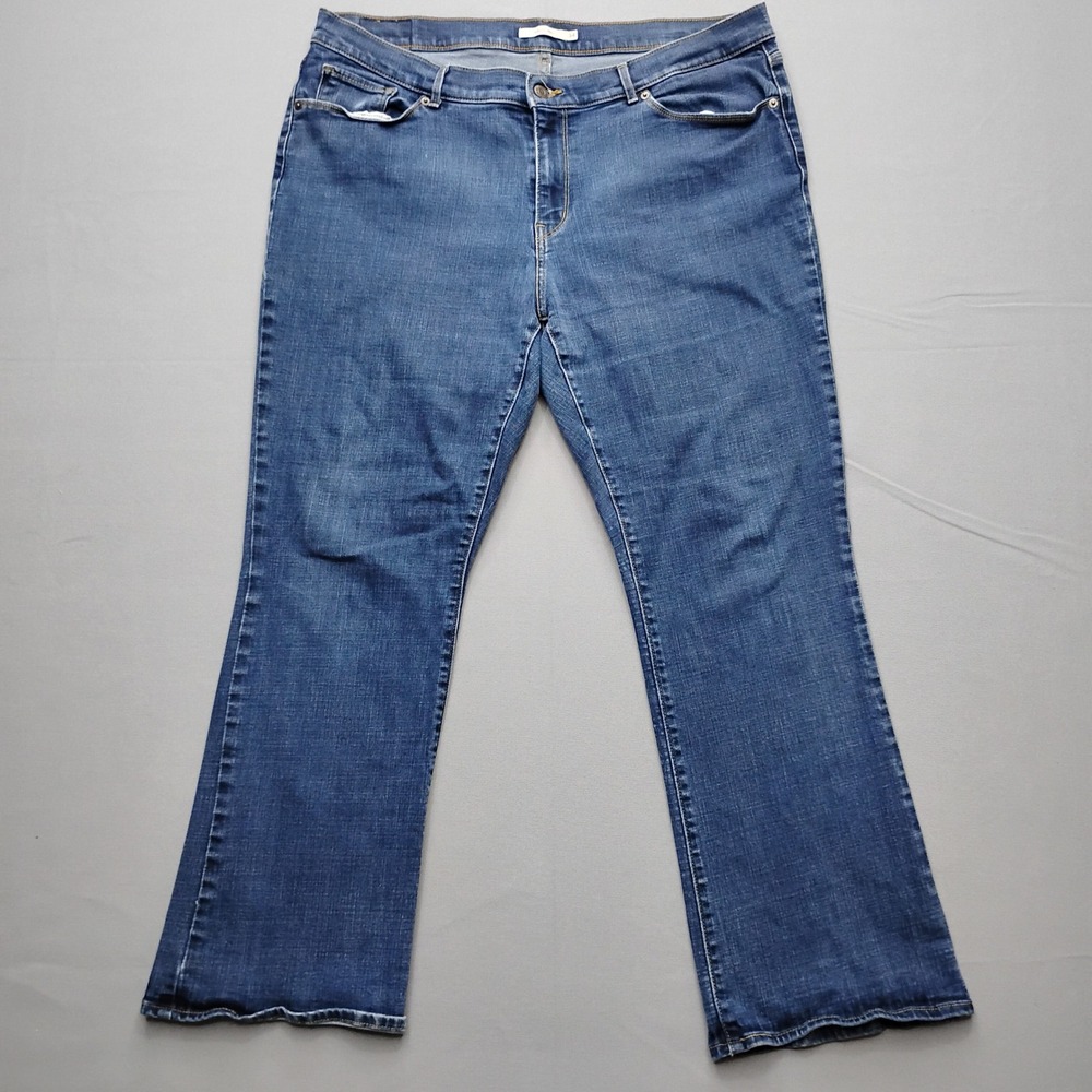 Levi Strauss Classic Bootcut Jeans Blue Denim 18S 18 Short 34